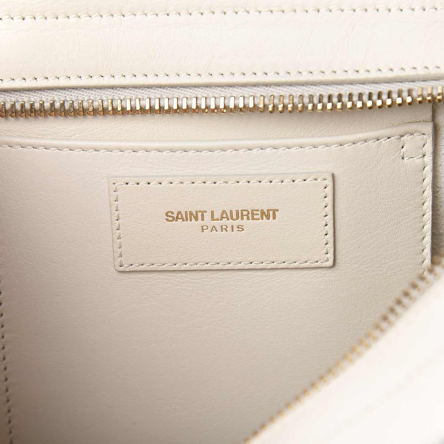 Calfskin Small Classic Y Cabas White
