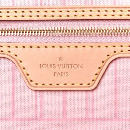 Louis Vuitton Damier Azur Neo Neverfull MM Rose Ballerine 9 of 10