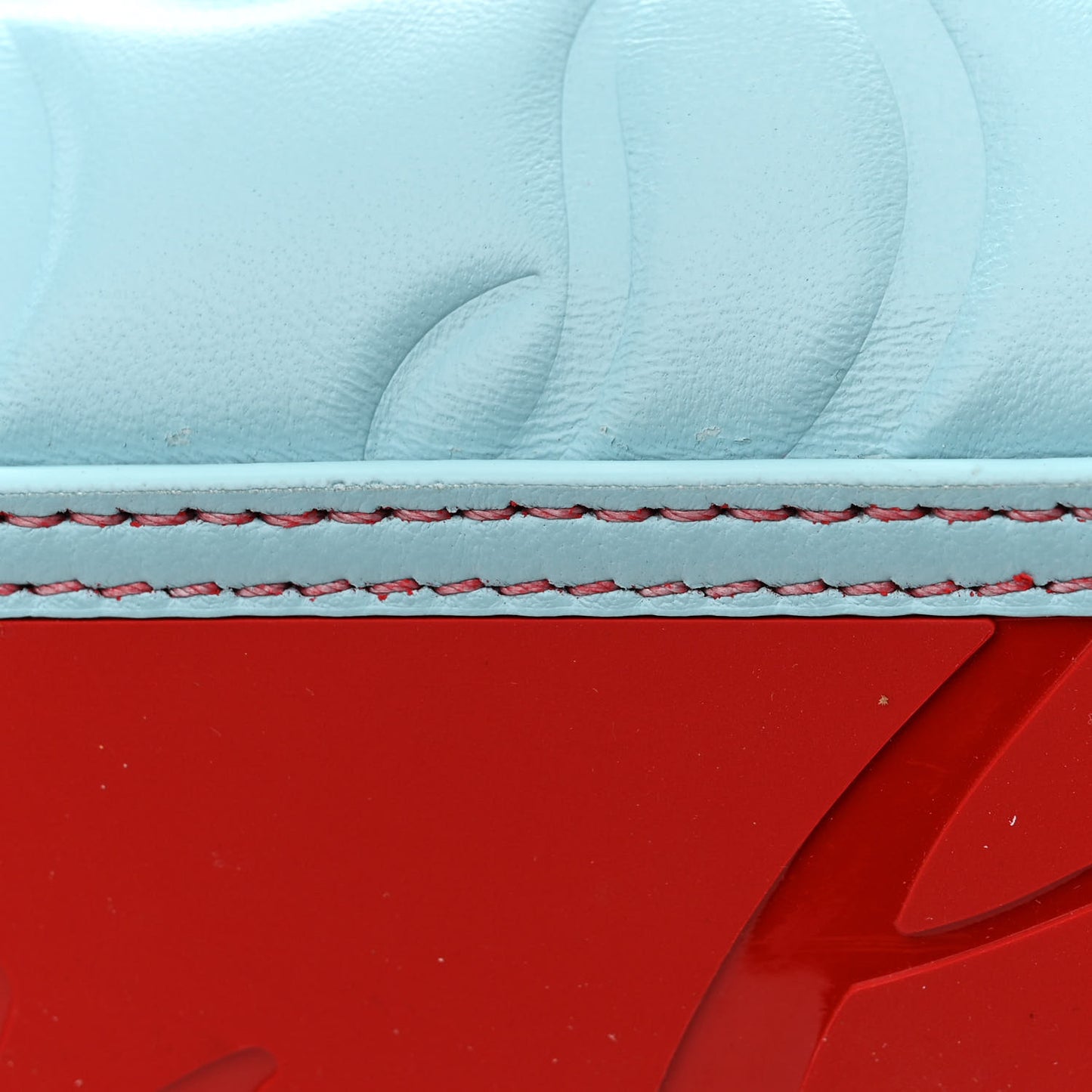 Nappa Embossed East West Cabata Tote Mineral