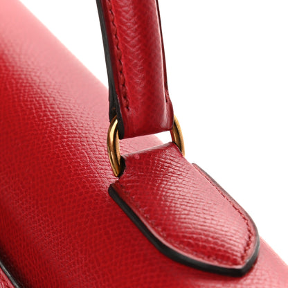 Hermes Courchevel Kelly Sellier 28 Rouge Vif 12 of 12