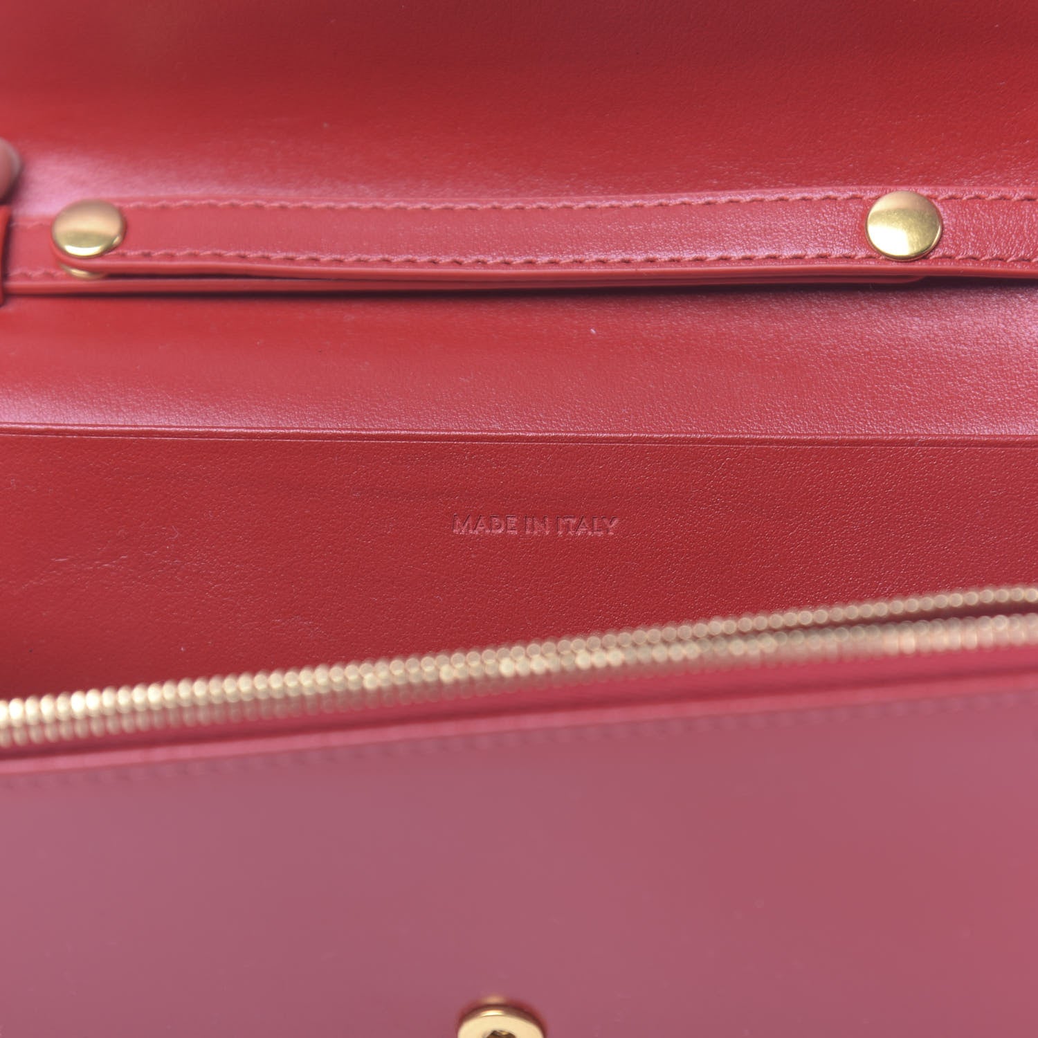 Celine Calfskin C Wallet On Chain Bag Red 6 of 10