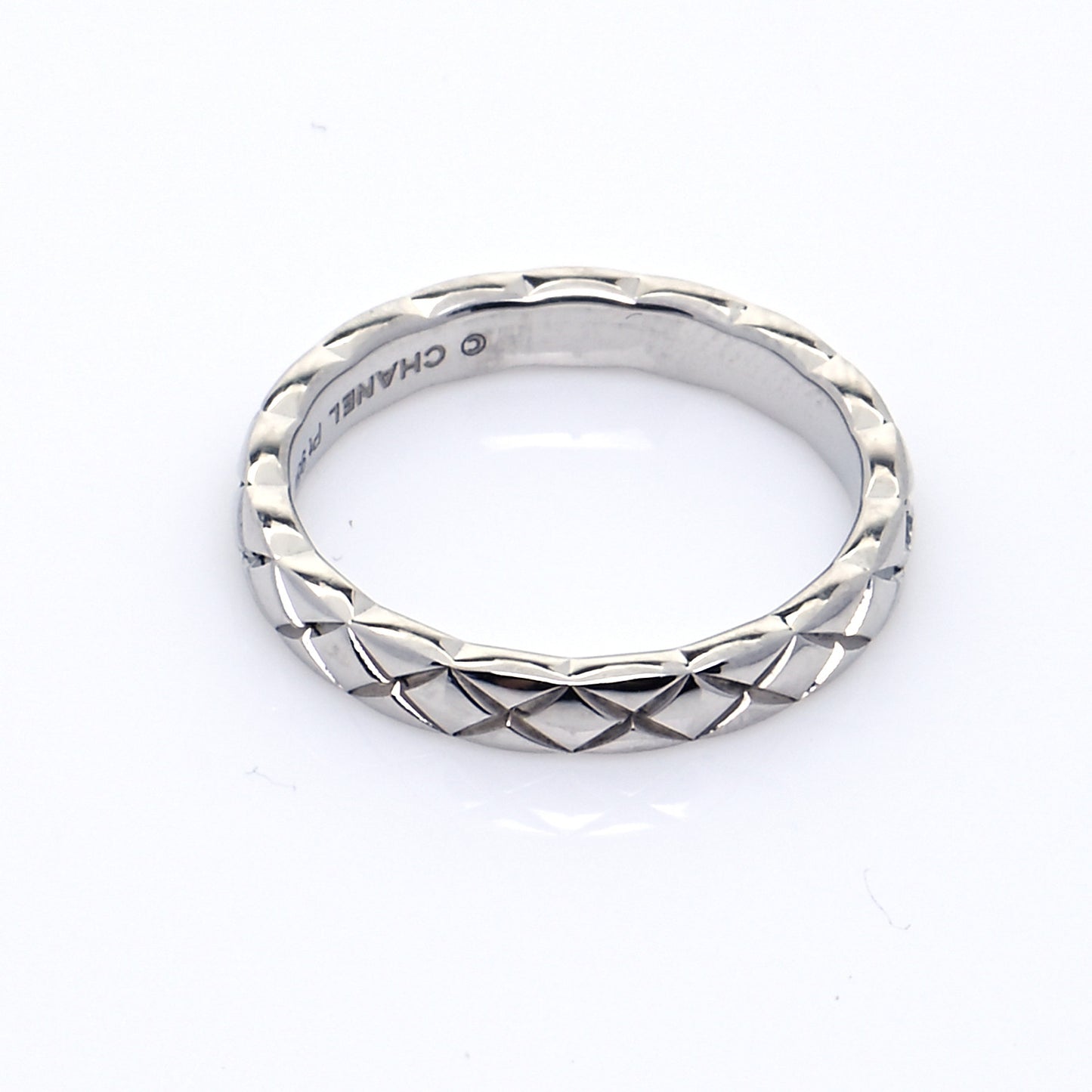 Platinum Diamond Mini Coco Crush Ring 47 4