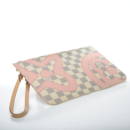Louis Vuitton Damier Azur Tahitienne Neverfull MM GM Pochette 3 of 7