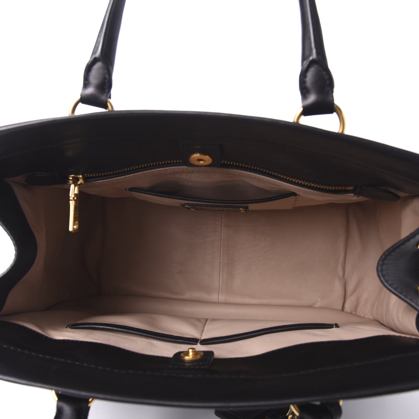 City Calf Tote Black