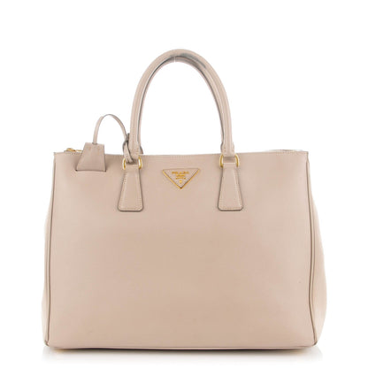 Prada Saffiano Medium Galleria Double Zip Tote Pomice 1 of 11