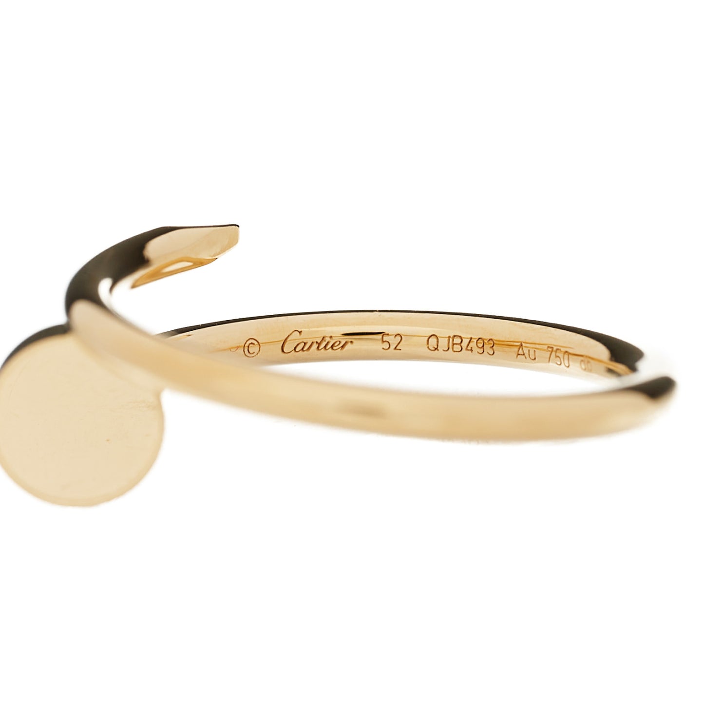 18K Yellow Gold Small Juste Un Clou Ring 52 6