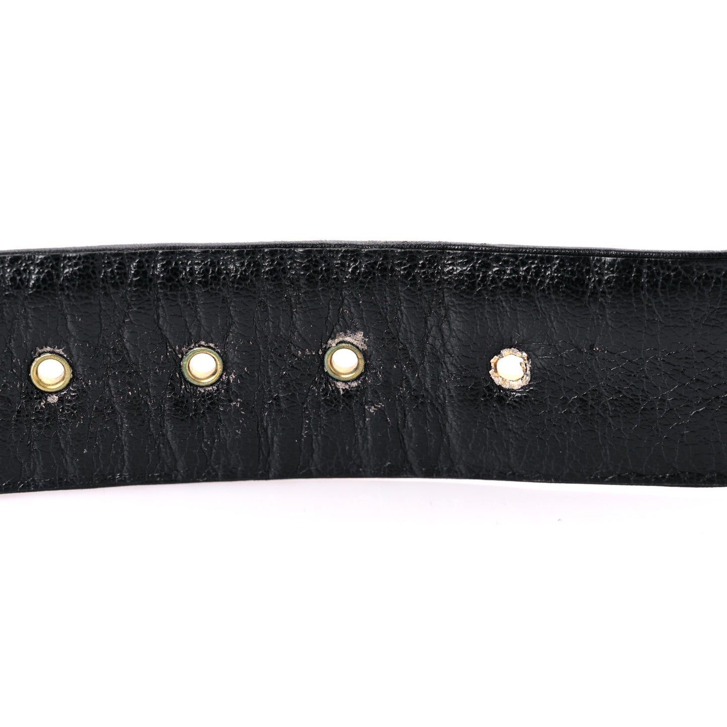 Lambskin Chain Square Buckle Belt 95 38 Black