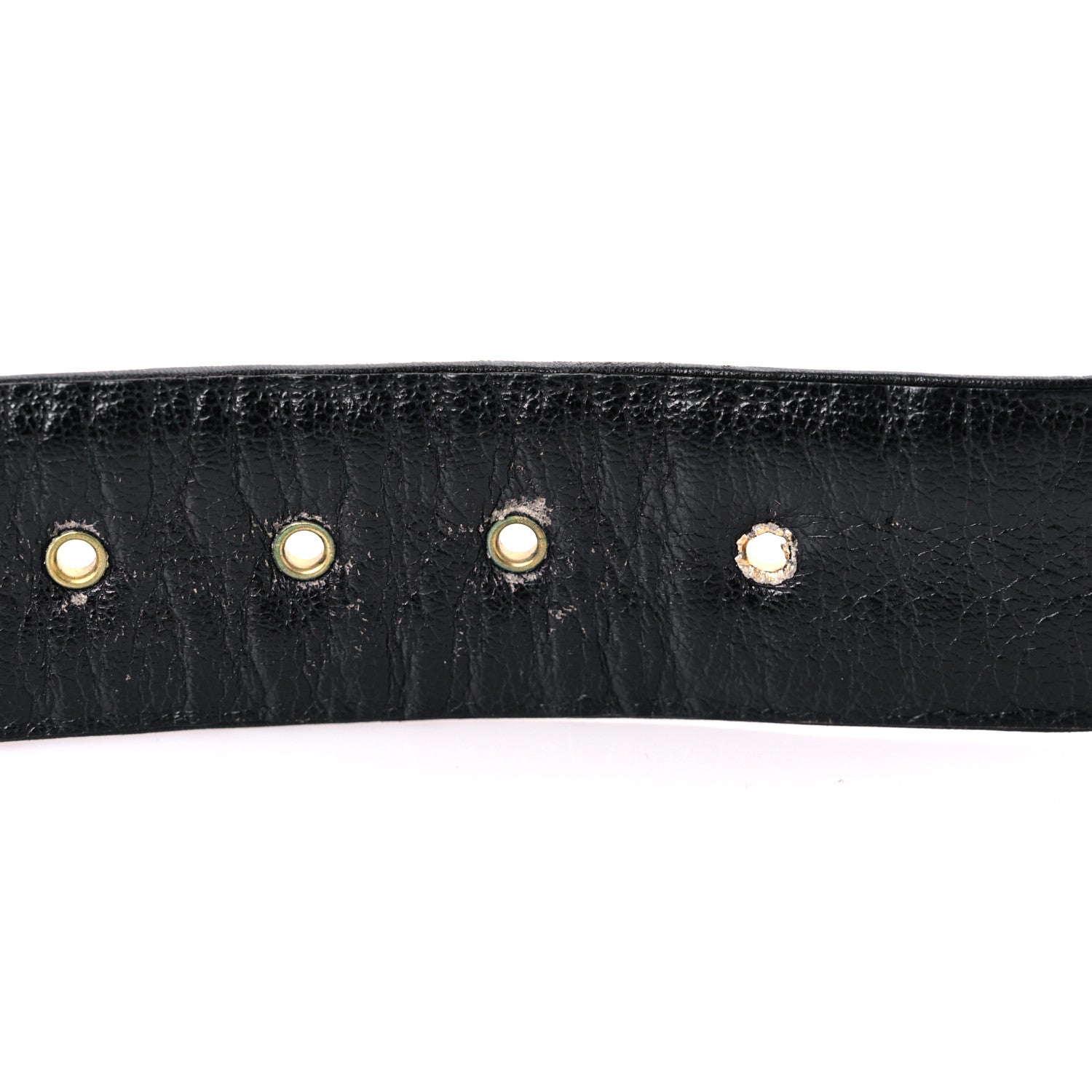 Chanel Lambskin Chain Square Buckle Belt 95 38 Black 4 of 7