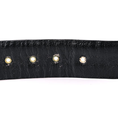 Chanel Lambskin Chain Square Buckle Belt 95 38 Black 4 of 7
