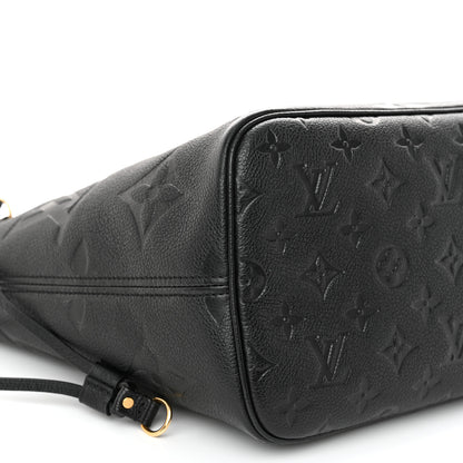 Louis Vuitton Empreinte Monogram Giant Neverfull MM Black 9 of 10