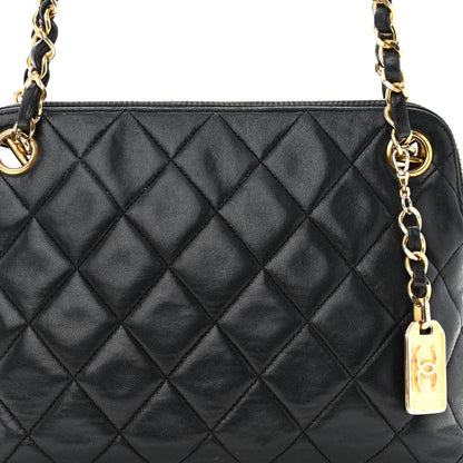Chanel Lambskin Quilted CC Tote Black 8 of 10