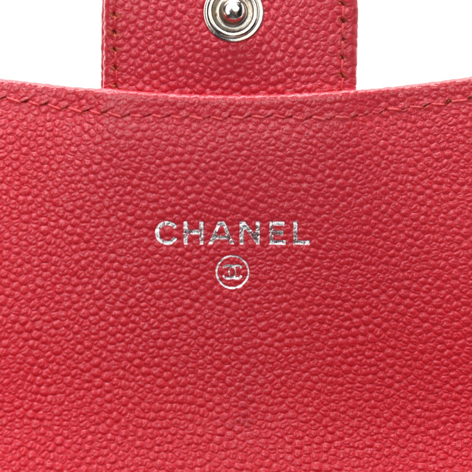 Chanel Caviar Quilted Large Gusset Flap Wallet Dark Red 6 of 8
