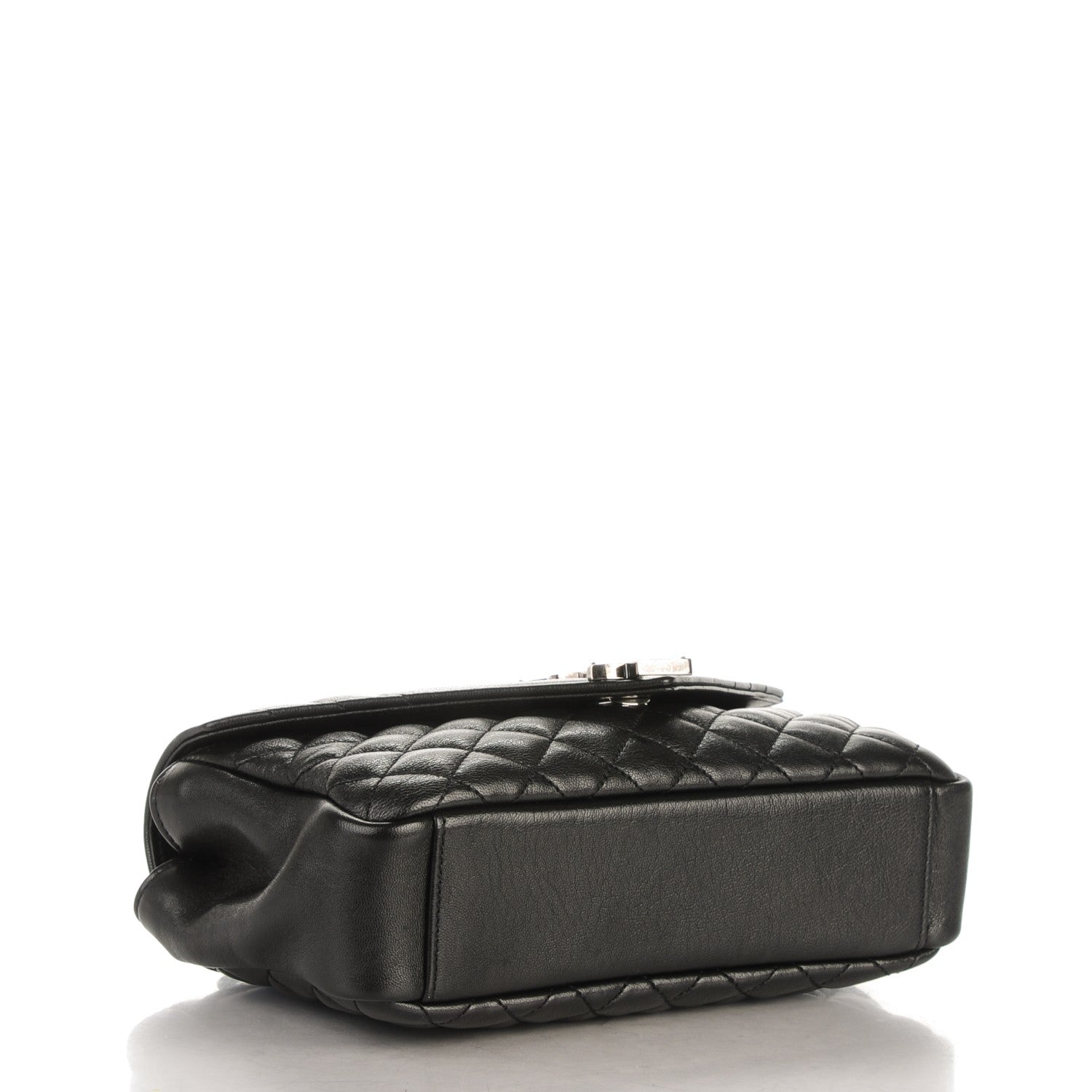 Saint Laurent Sheepskin Tri-Quilt Monogram Medium College Bag Black 4 of 7