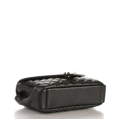 Saint Laurent Sheepskin Tri-Quilt Monogram Medium College Bag Black 4 of 7