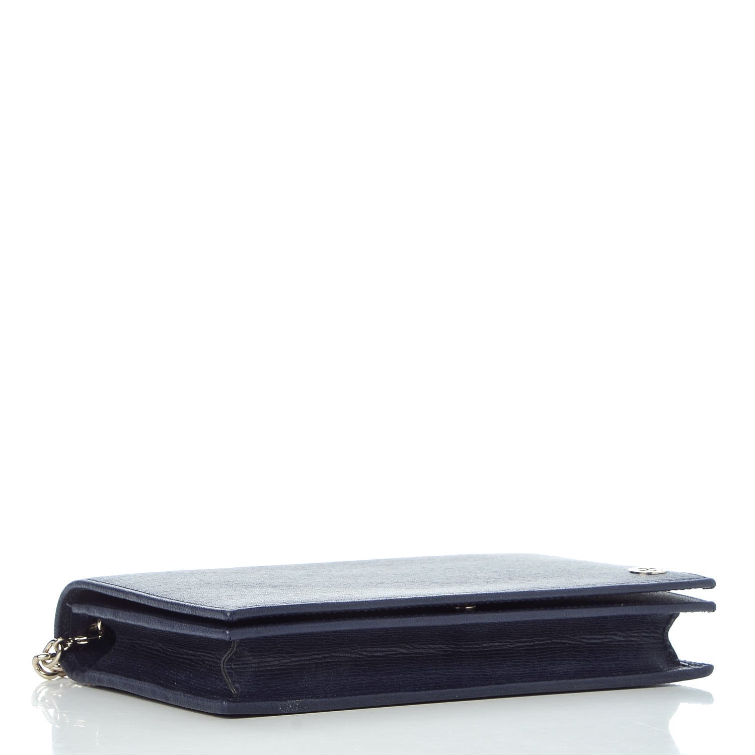 Gucci Textured Calfskin Medium Betty Chain Wallet Blue 5 of 9