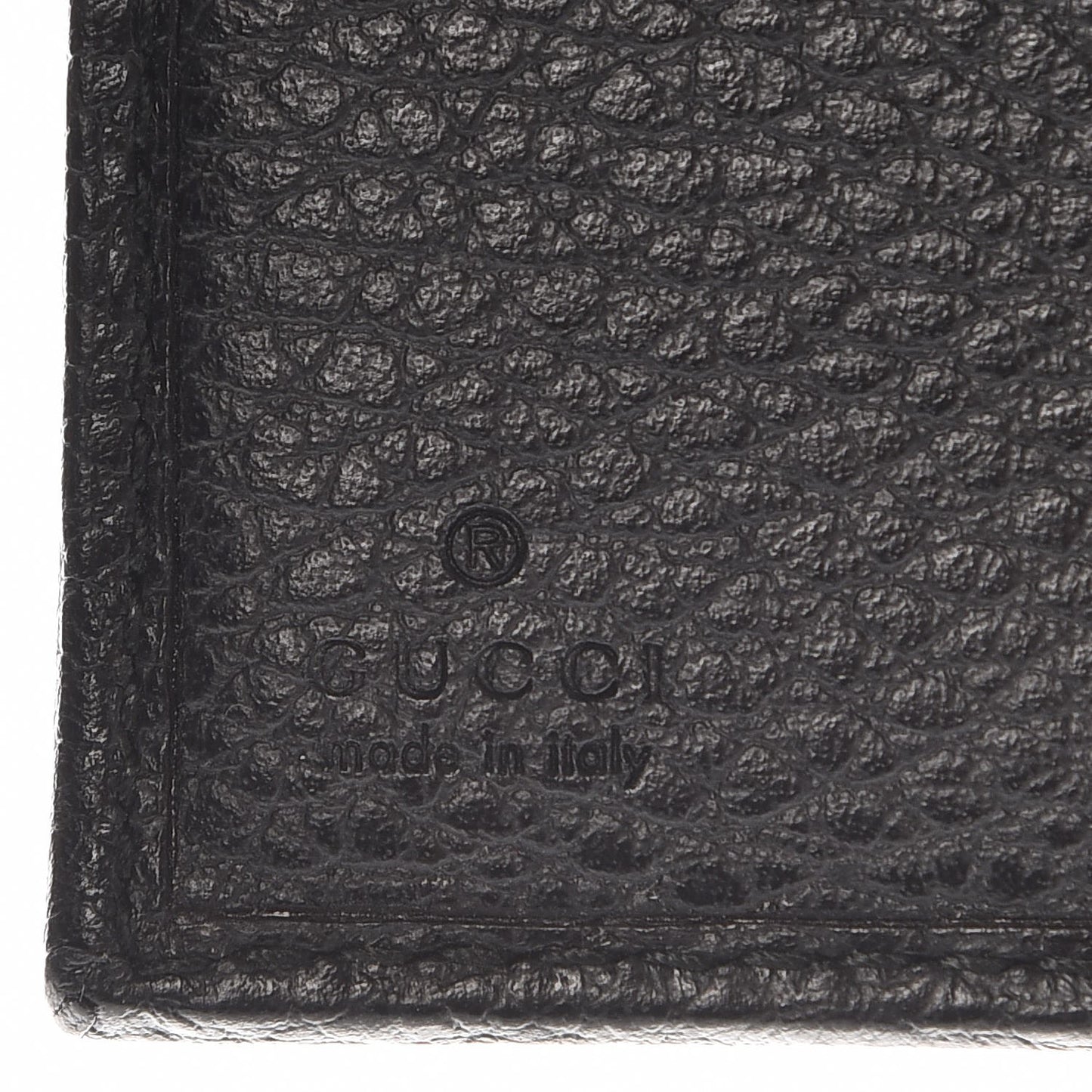 Dollar Calfskin Double G French Flap Wallet Black
