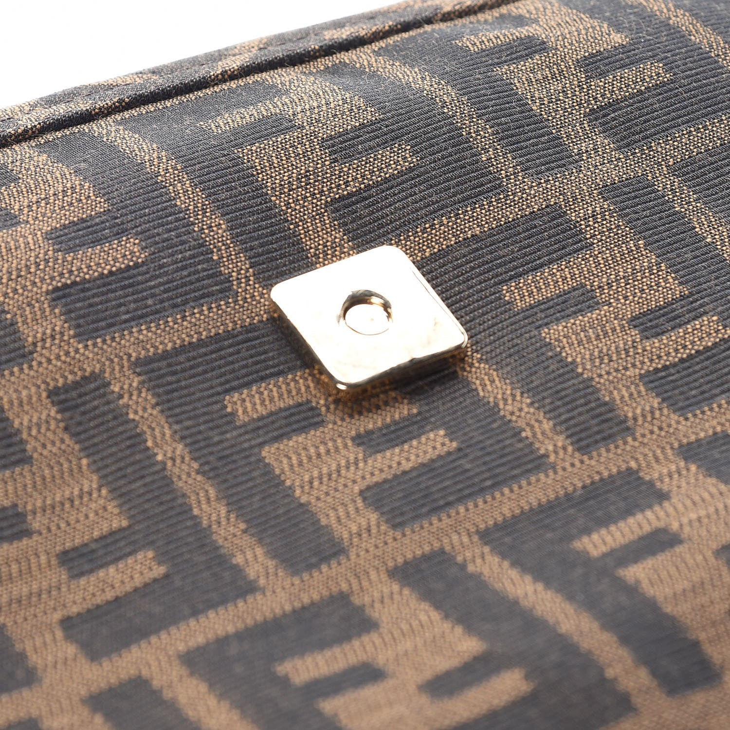 Fendi Zucca Vitello Elite Messenger Baguette Tobacco Ocra 9 of 11