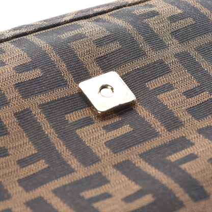 Fendi Zucca Vitello Elite Messenger Baguette Tobacco Ocra 9 of 11