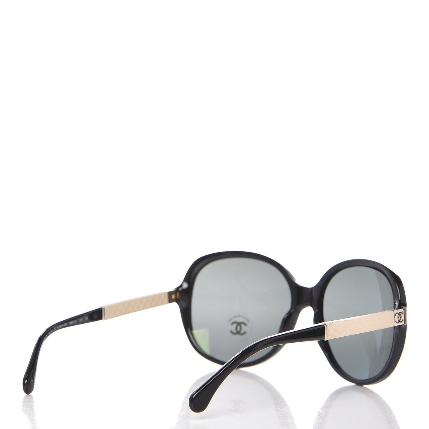 Quilted CC Sunglasses 5232 Black White