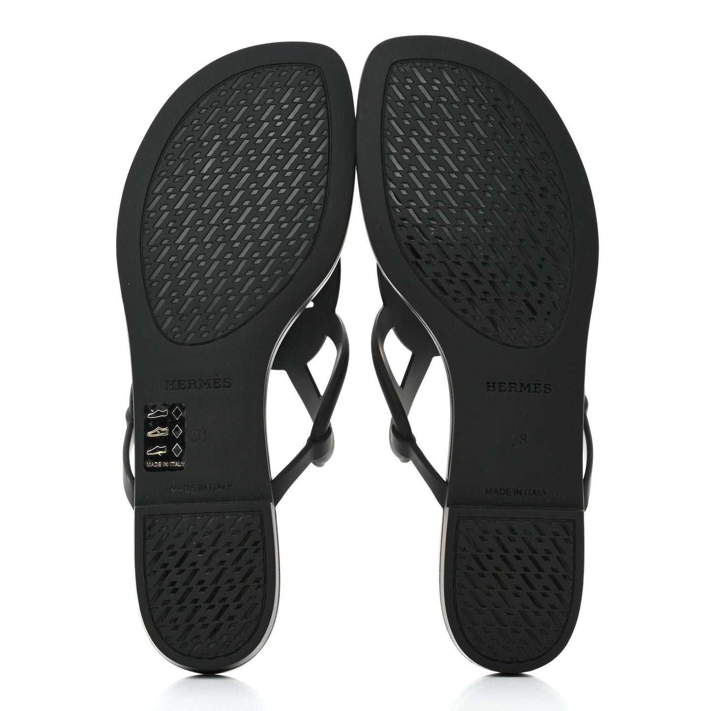 Rubber Womens Egerie Sandals 38 Black