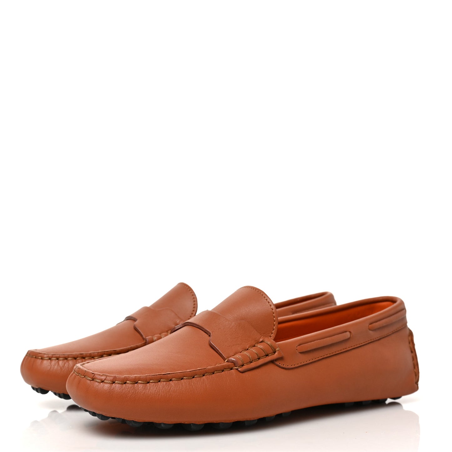 Supple Calfskin Mens Oscar Loafers 37 Naturel
