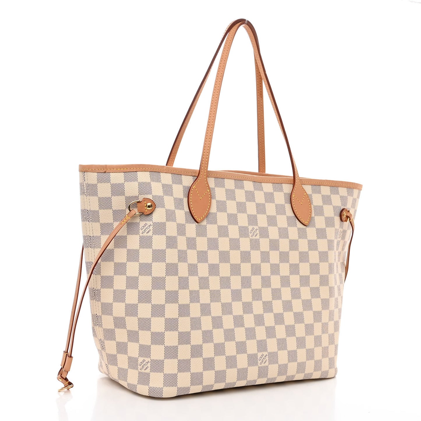 Damier Azur Neo Neverfull MM Rose Ballerine