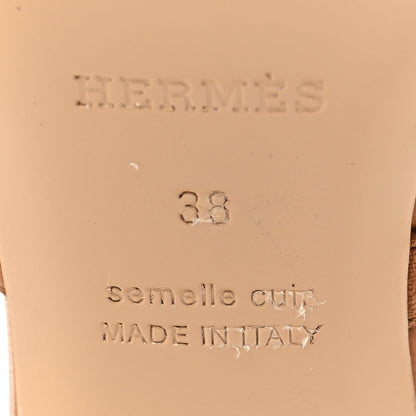 Hermes Goatskin Candy Sandals 38 Naturel 7 of 8