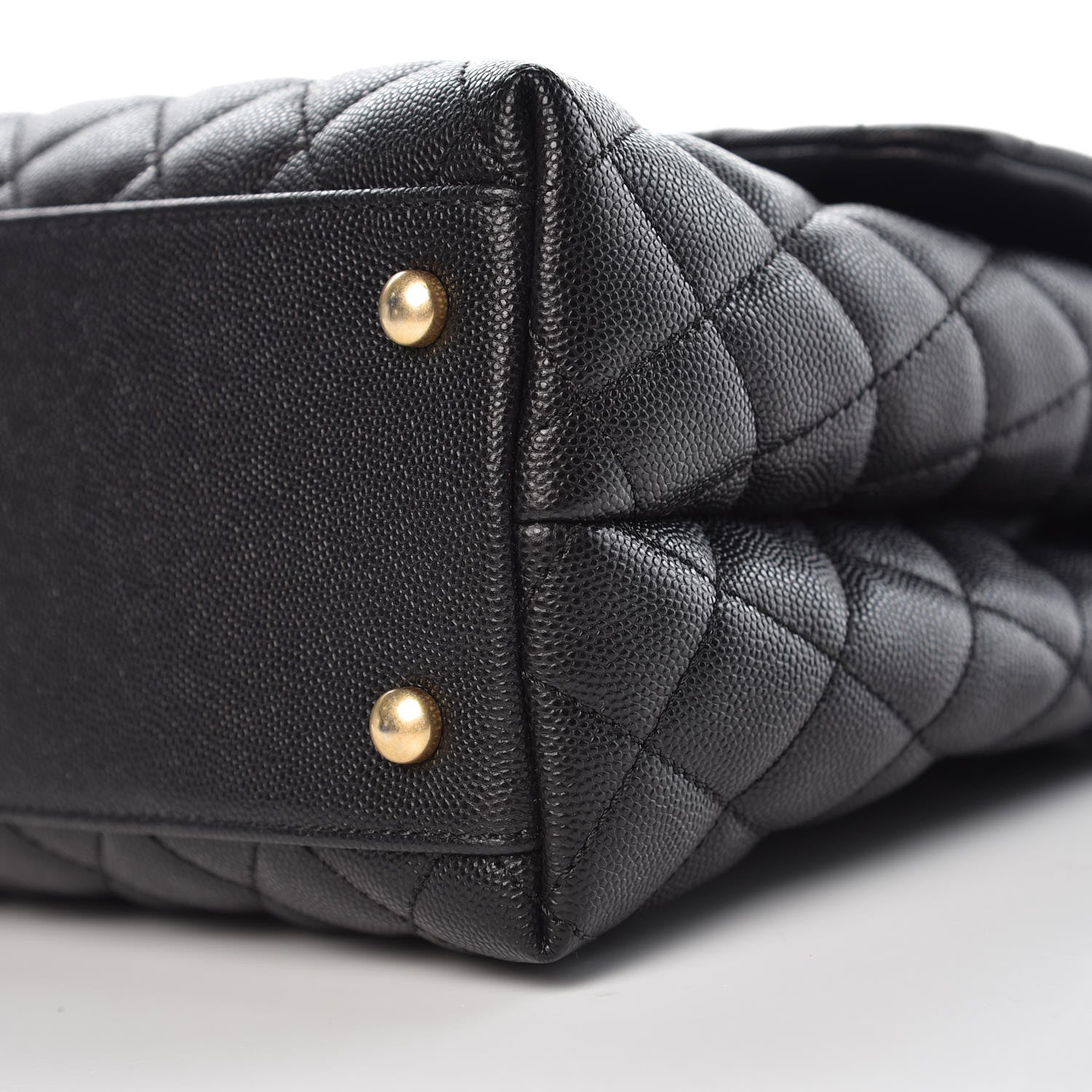 Chanel Caviar Quilted Medium Coco Handle Flap Black 10 of 10