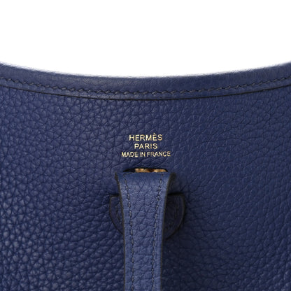 Hermes Taurillon Clemence Amazone Evelyne TPM Blue Saphir Blue Indigo 6 of 11