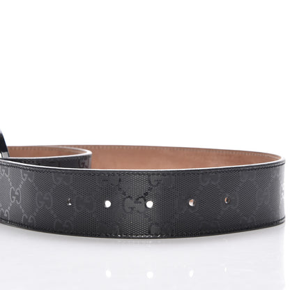 Gucci Imprime Monogram Interlocking G Belt 85 34 Black 4 of 6