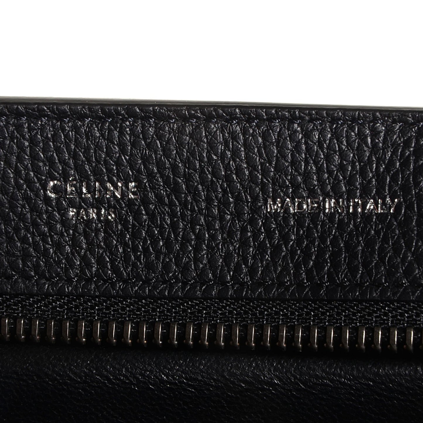 Drummed Calfskin Suede Medium Trapeze Black