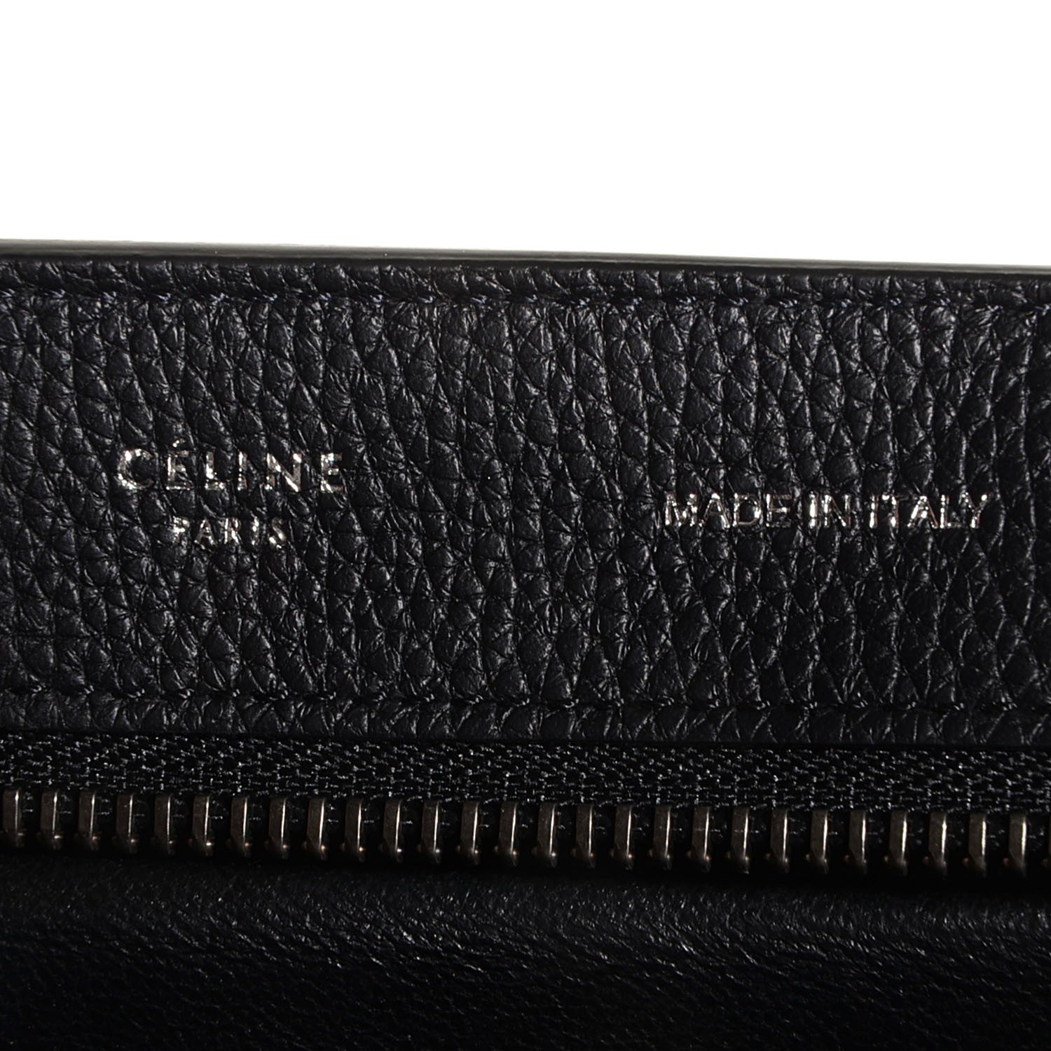 Celine Drummed Calfskin Suede Medium Trapeze Black 7 of 9