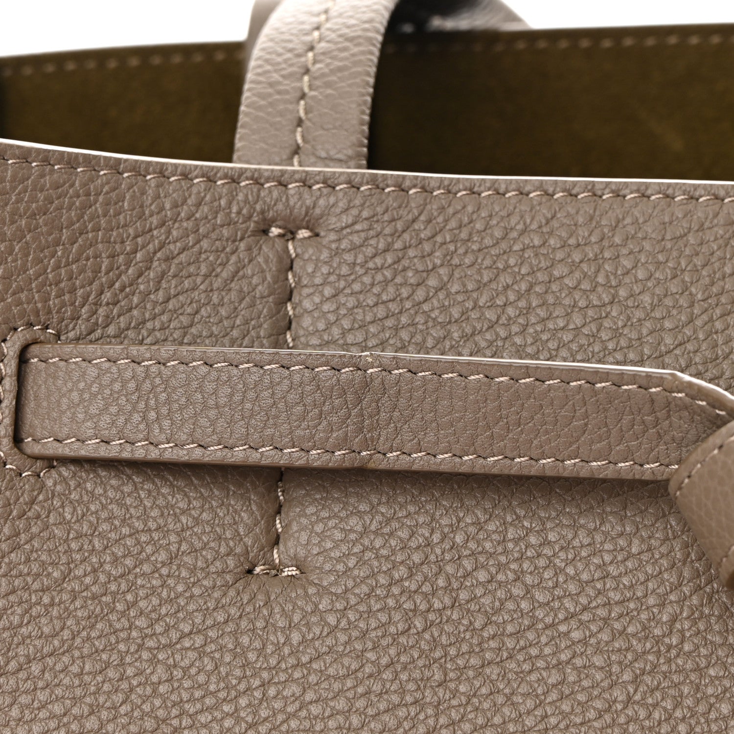 Celine Soft Grained Calfskin Small Belt Cabas Phantom Taupe 13 of 13
