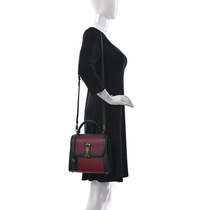 Salvatore Ferragamo Smooth Calfskin Small Boxyz Red Black 2 of 8