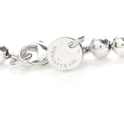 Tiffany Sterling Silver 4mm Bow Bead Bracelet 5 of 6