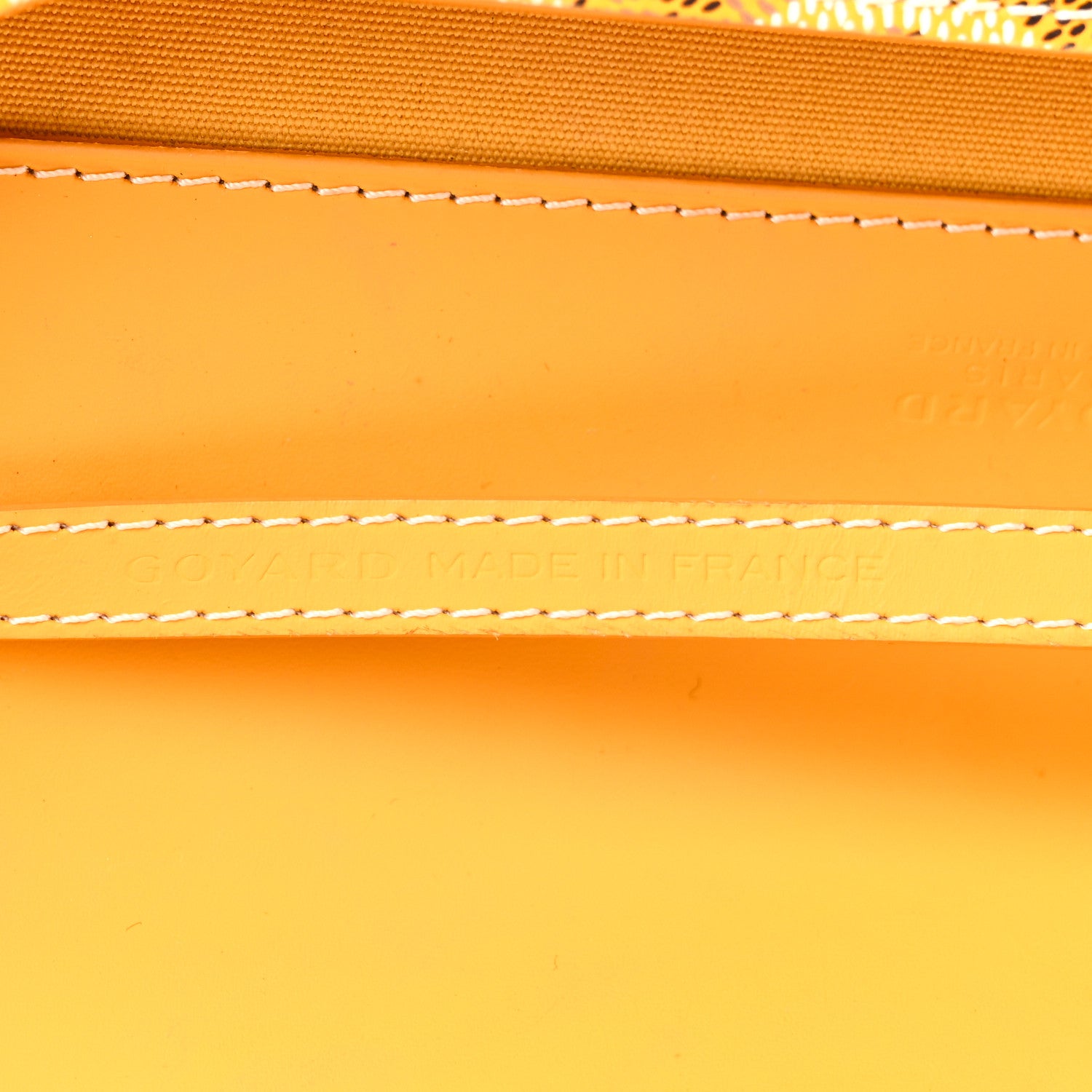 Goyard Goyardine Monte Carlo Bois Clutch With Strap Yellow 7 of 11