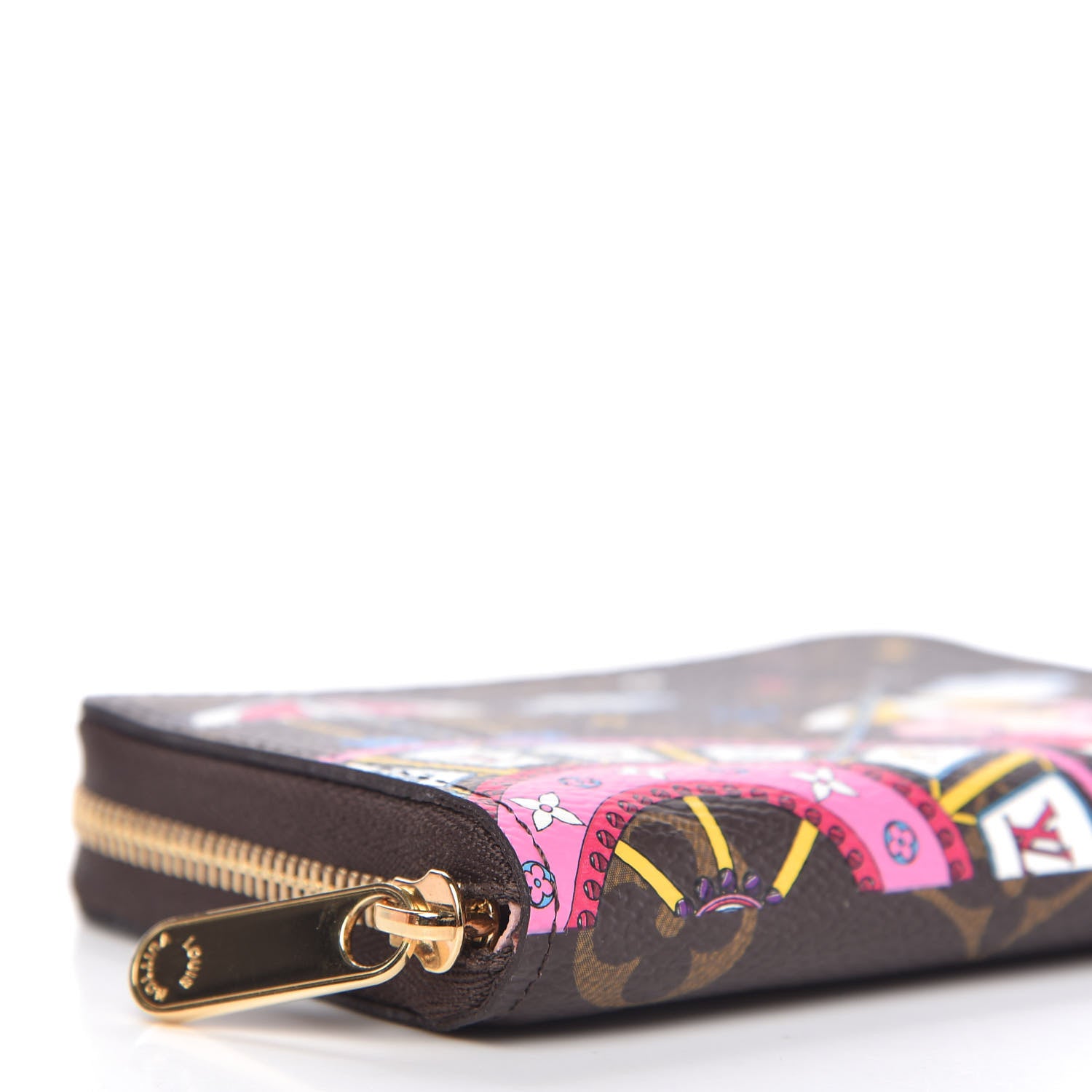 Louis Vuitton Monogram 2020 Christmas Animation Big Wheel Zippy Coin Purse Rose Ballerine 6 of 10