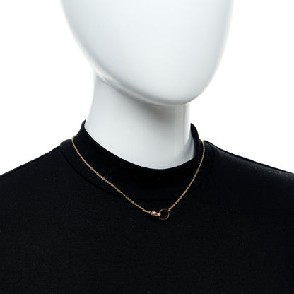 Cartier 18K Pink Gold Interlocking LOVE Necklace 2 of 5