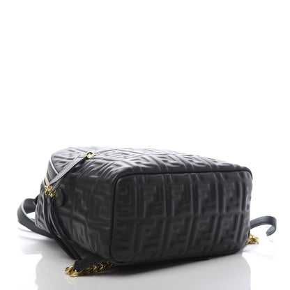 Fendi Nappa FF 1974 Embossed Mini Backpack Black 3 of 9