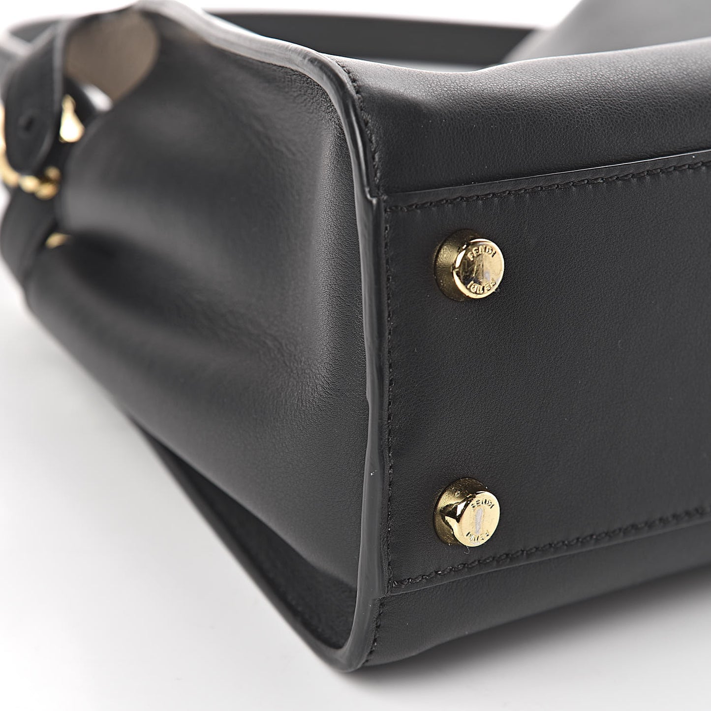 Vitello Tahiti Burro Medium Peekaboo Iconic Essentially Satchel Black Corda