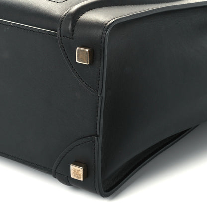 Celine Smooth Calfskin Micro Luggage Black 9 of 9