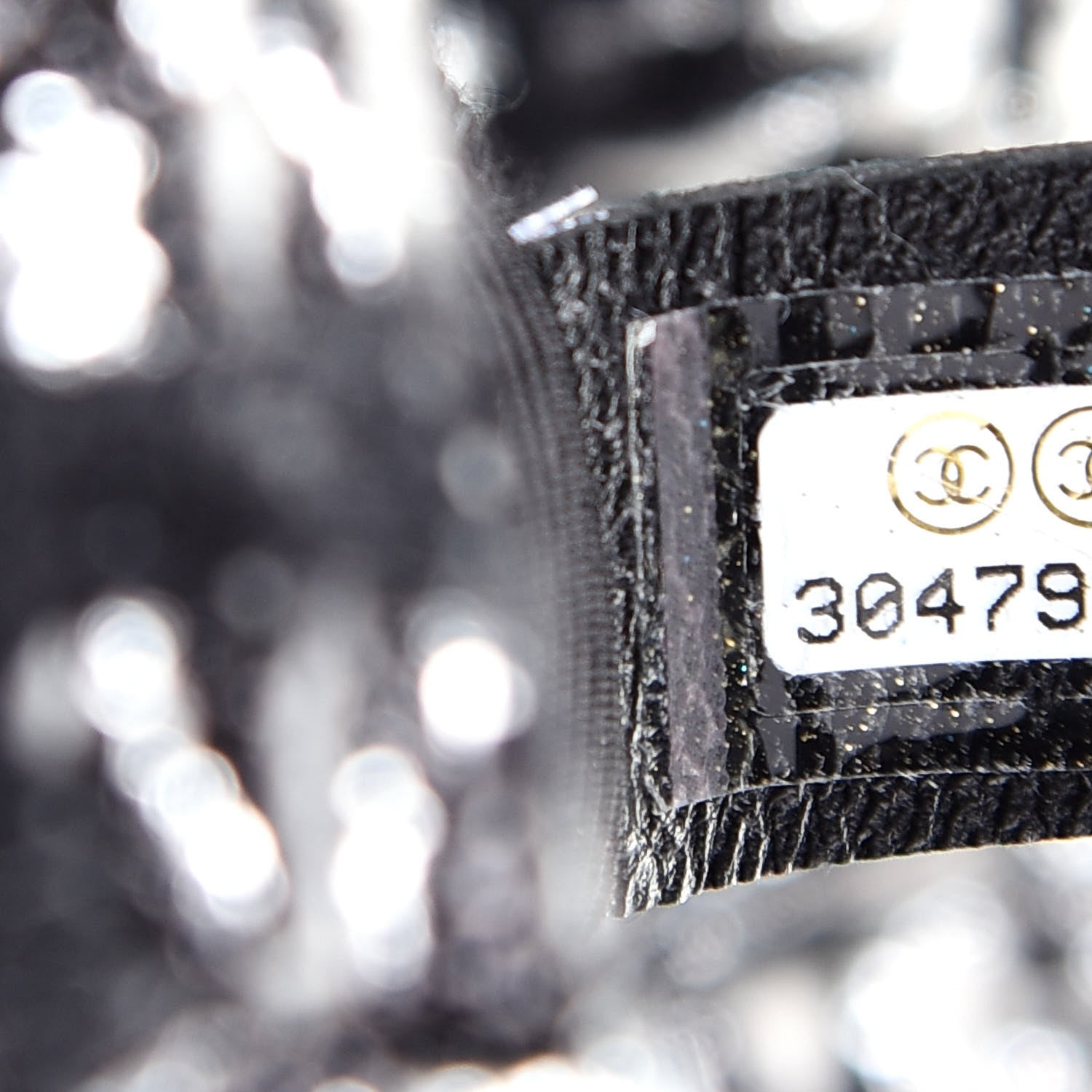 Chanel Tweed Quilted Large Chanel 19 Flap Black Silver Ecru 9 of 9