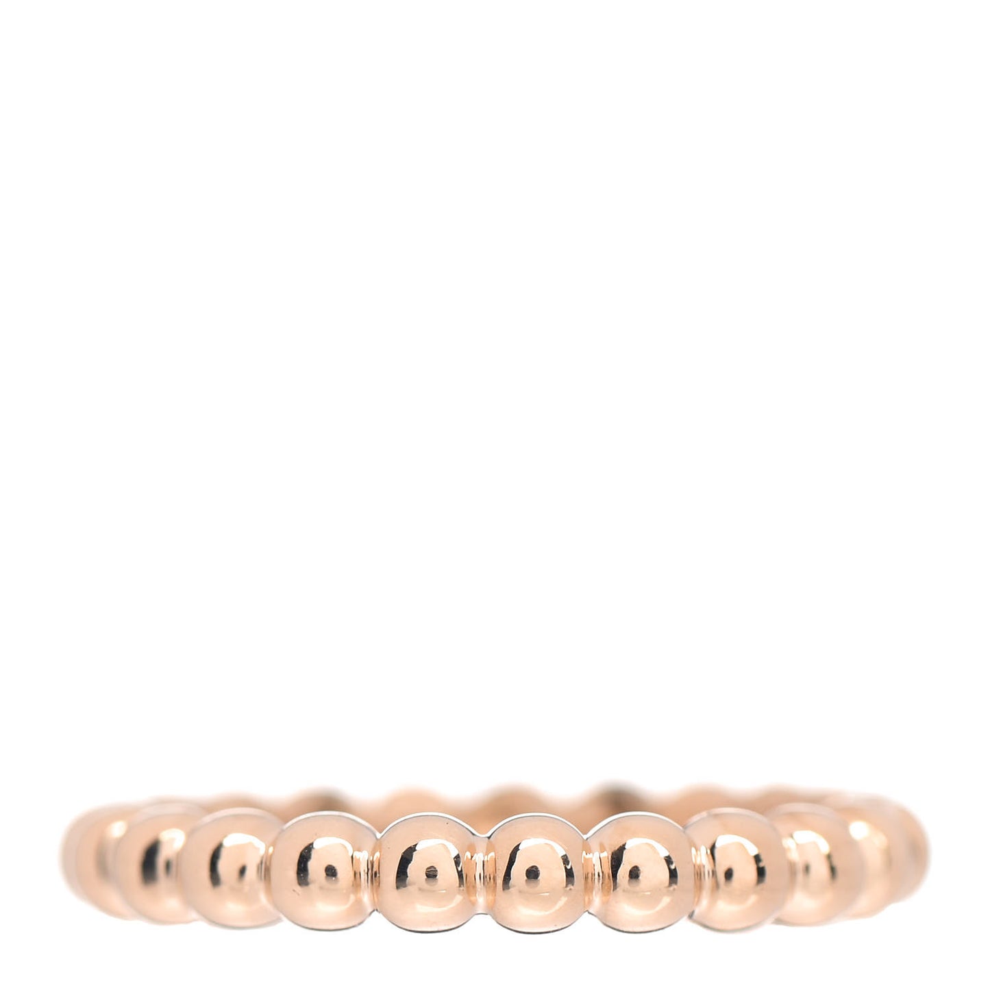 18K Yellow Gold Medium Perlee Ring 50 5.25