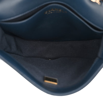 Chanel Lambskin Quilted Braided Messenger Flap Navy Multicolor 5 of 11
