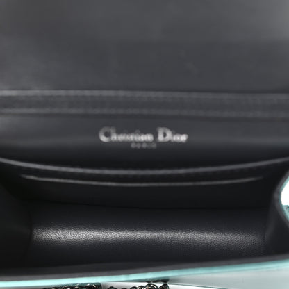 Christian Dior Metallic Patent Micro-Cannage Baby Diorama Flap Bag Green 5 of 11