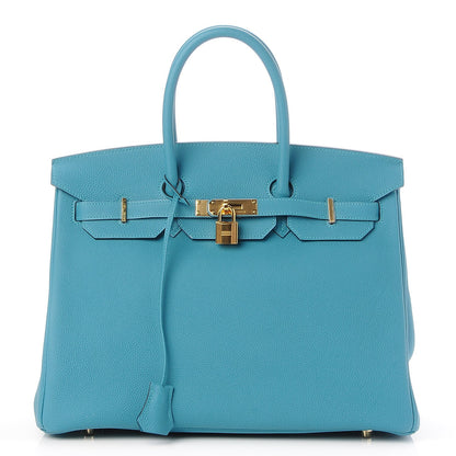 Hermes Togo Birkin 35 Turquoise 1 of 32