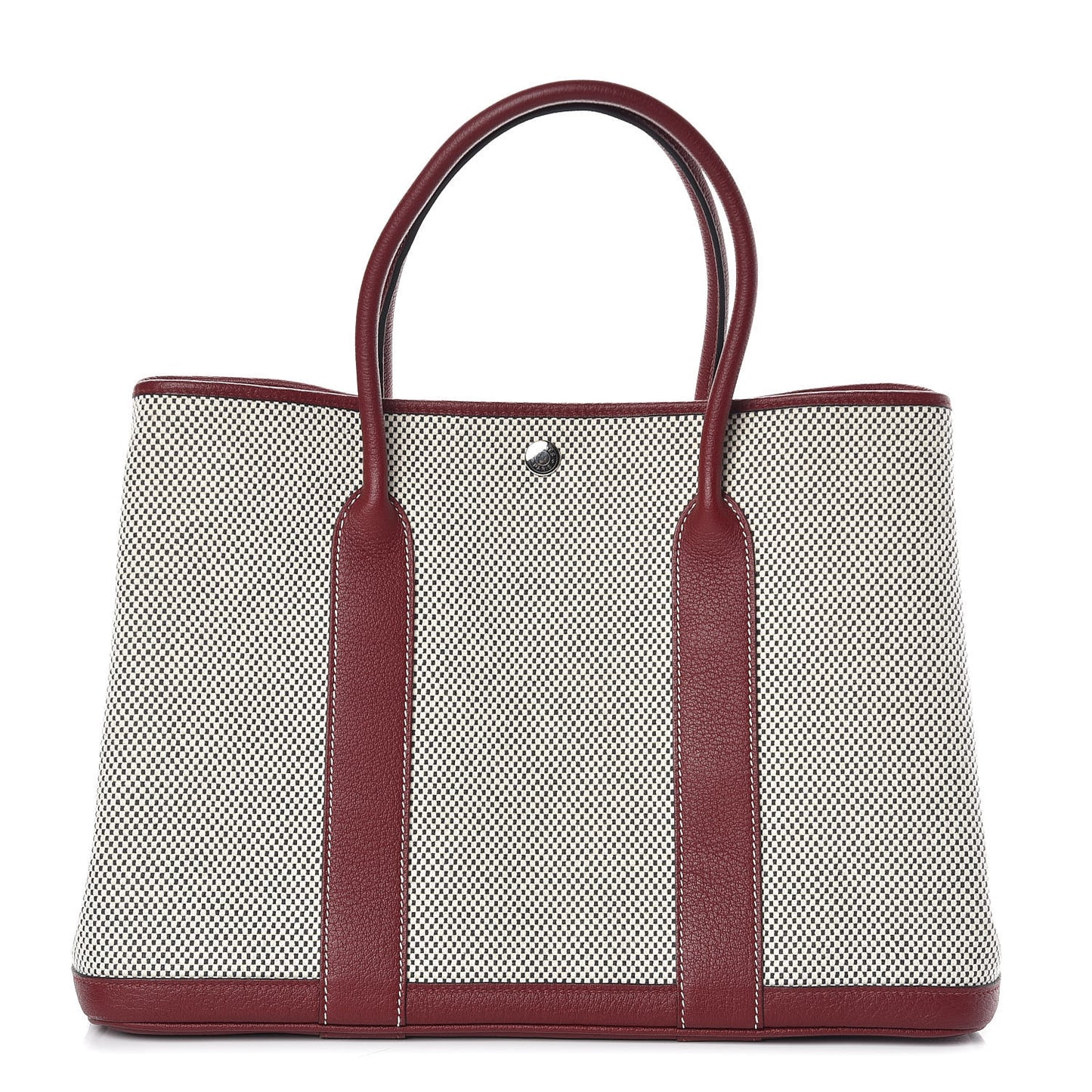 Buffle Skipper Toile Garden Party 36 MM Tote Rouge H