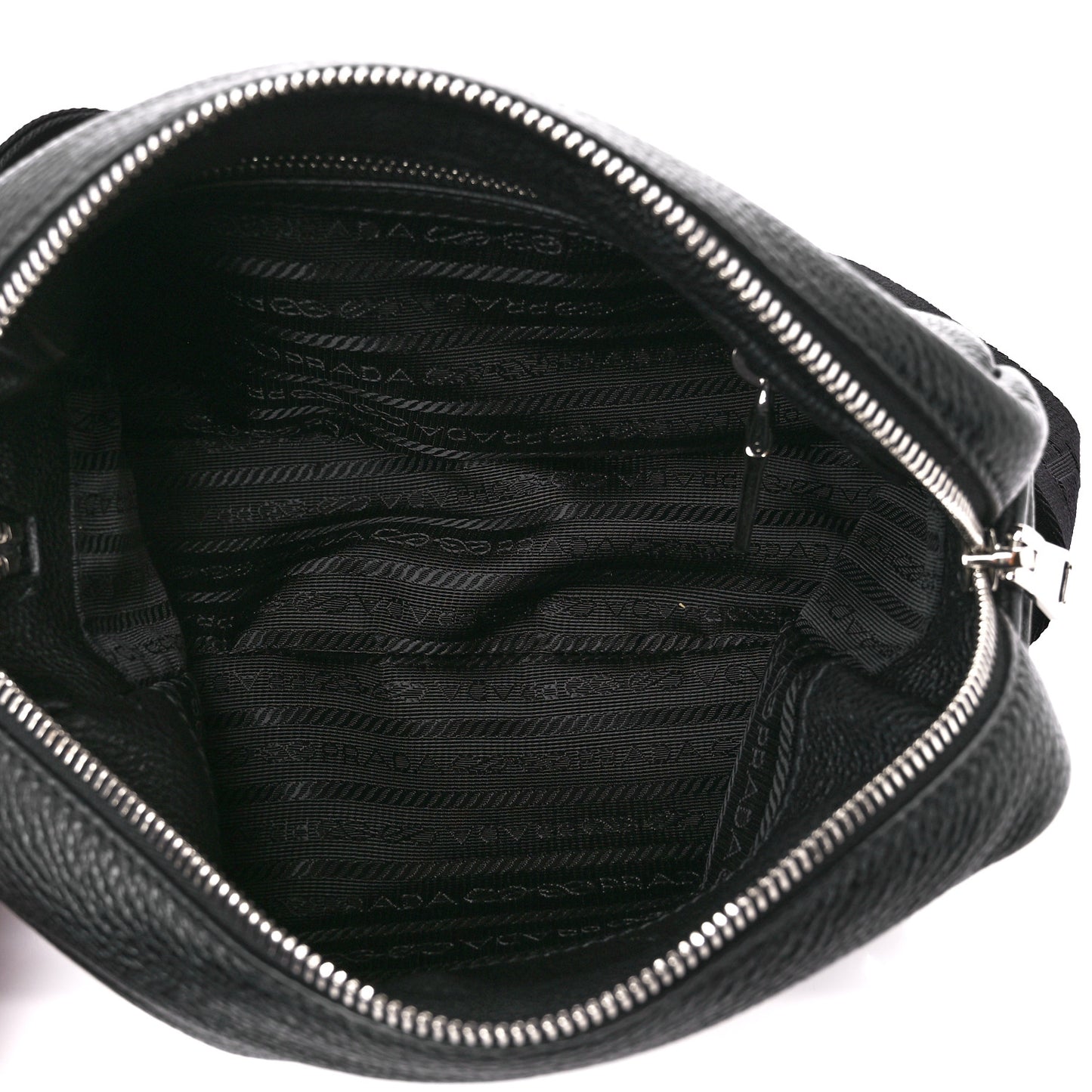 Vitello Daino Camera Crossbody Black