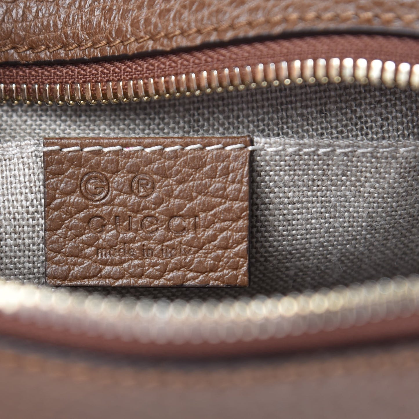 Monogram Mini Bree Messenger Bag Beige Tabacco
