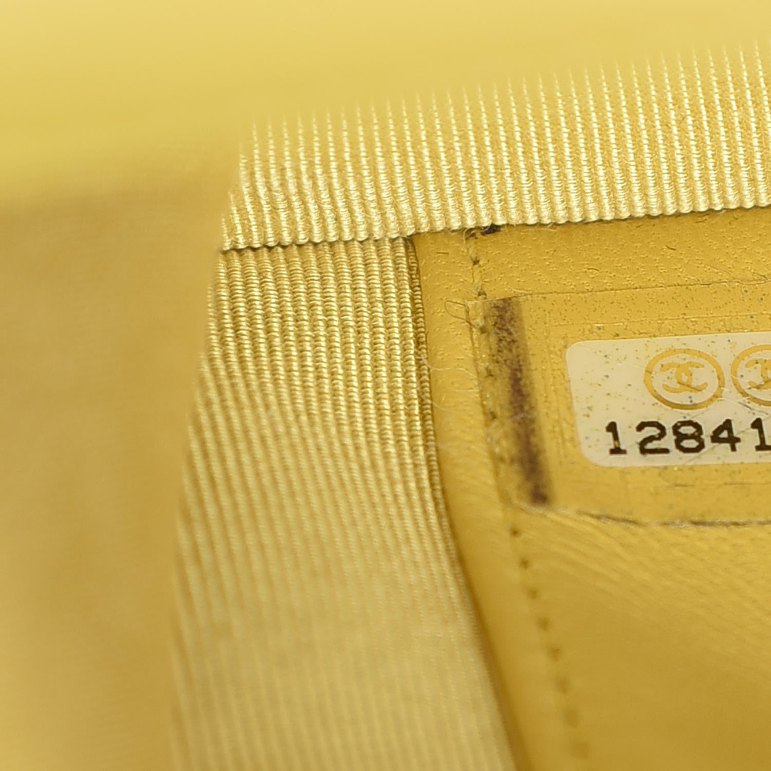 Chanel Lambskin Quilted Reissue Wallet On Chain WOC Yellow 9 of 13